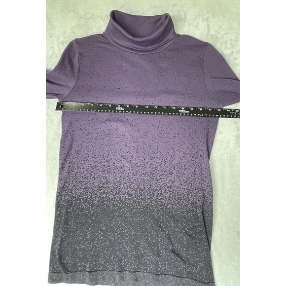 Athleta Shirt Womens Large Purple‎ Ombre Base Layer Granola Girl Stretch Comfort - Picture 4 of 6
